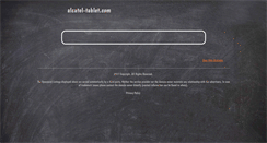 Desktop Screenshot of alcatel-tablet.com